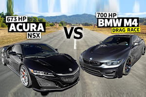 Acura NSX Vs. BMW M4: The 700-HP Drag Race Battle