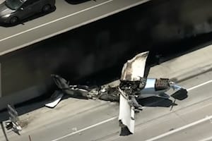 Watch An Airplane Crash Land On A Busy California Freeway