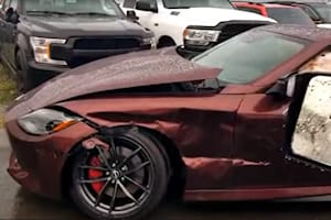 First New Nissan Z Crash Caused By Dealer Employee Drifting In A Parking Lot