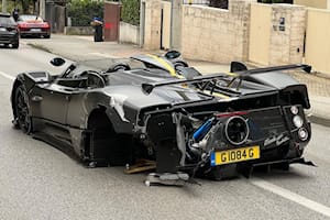 $17 Million Pagani Zonda HP Barchetta Destroyed After Plowing Into Ford Fiesta