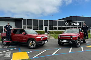 Firefighters Are Green With Two Brand-New Rivian Trucks