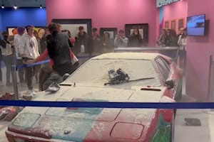 Legendary Andy Warhol BMW M1 Art Car Doused In Flour By Climate Activists