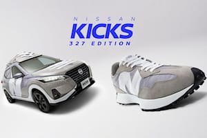 Nissan Transforms Kicks e-Power 4WD Into Giant New Balance Sneaker
