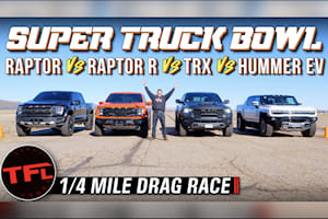 Ford F-150 Raptor R Faces Ram TRX And Hummer EV In Drag Race