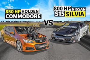 2JZ-Powered Nissan Silvia Vs. LS-Swapped Holden Commodore: 1,600-HP Drag Race