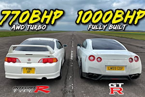 Japanese Drag Race: 770-HP Integra Type R Vs. 1,000-HP Nissan GT-R