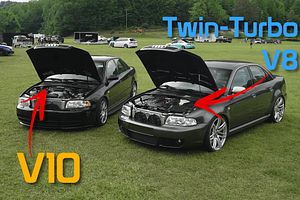 V10 Audi S4 Sedan And Twin-Turbo V8 Audi A4 Swaps Prove There's Never Enough Power