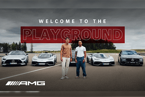 Watch: Lewis Hamilton And George Russell Drive AMG's Latest Toys