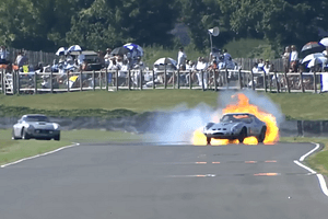 WATCH: $50 Million Ferrari 250 GTO Catches Fire During Goodwood Revival Race