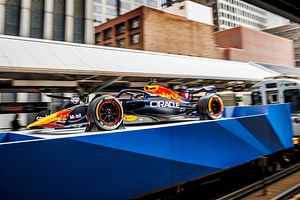 Red Bull RB18 Took The L Train To Work In Chicago