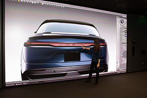 Lucid's Massive Screen Wall Useful For Perfecting EV Designs