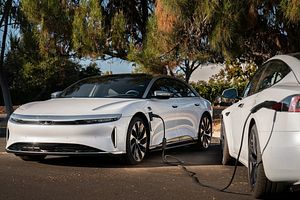 Lucid Air Can Now Be Used To Recharge Teslas When They Die