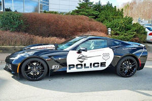 This Corvette Stingray Cop Car is For Sale (in Sweden)