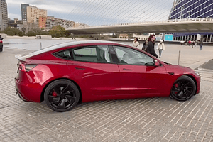 Refreshed Tesla Model 3 Performance Spied Naked In Spain