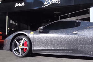 Sparkling Wrap Ferrari 458 Makes a Statement in Cannes