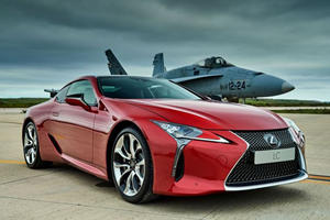 This Lexus LC 500 Vs. F-18 Fighter Jet Commercial Is How You Sell Cars