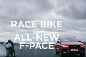 Watch A Jaguar F-Pace Take On A Race Bike And Win