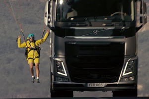 Potentially Deadly Stunt Proves Volvo Truck Performance