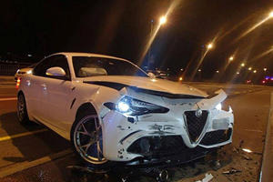 Drunk Driver Remodels Front End Of 505-HP Alfa Romeo Giulia QV