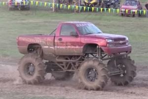 This Mega Truck Power Wheelie will Instantly Make Your Chest Hair Grow