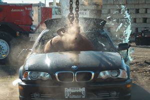 Watching A Wrecking Ball Destroying Cars In Slow Motion Is Awesome