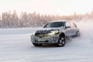 Mercedes Spies Itself Stress-Testing Electric EQC In The Arctic