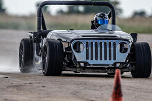 Corvette-Jeep Track Car Is Your Ultimate Boy's Toy