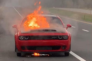 Why Did This Dodge Challenger SRT Demon Burn To A Crisp?