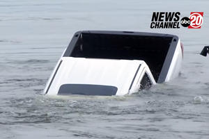 Watch A GMC Sierra HD Denali Roll Into A Lake On Live TV