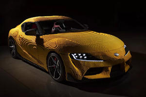 Life-Size Toyota GR Supra Made From Lego Is Actually Drivable