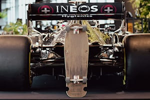 These Skateboards Are Made From Lewis Hamilton's F1 Car