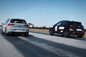 Hot-Hatch Drag Race: Volkswagen Golf GTI Vs. Hyundai Kona N