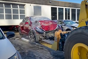 Wrecked Tesla Model 3 Will Be Reborn With Cummins Diesel Power