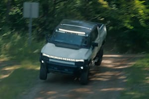 Watch 9,000-Pound GMC Hummer EV Perform Heroic Off-Road Jump