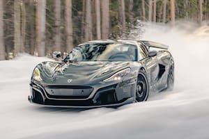 Drifting A Rimac Nevera In The Snow Is The Ultimate Way To Finish Development