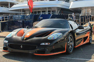 Do Black and Orange Look Good on a Ferrari F50?