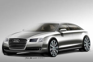 Audi A8 Facelift Teased with Official Sketches