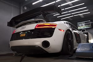How Much Power Can This Supercharged Audi R8 Make On The Dyno?