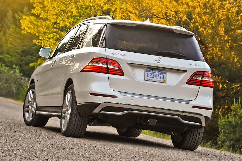 2012-2015 Mercedes-Benz M-Class Rear Angle View