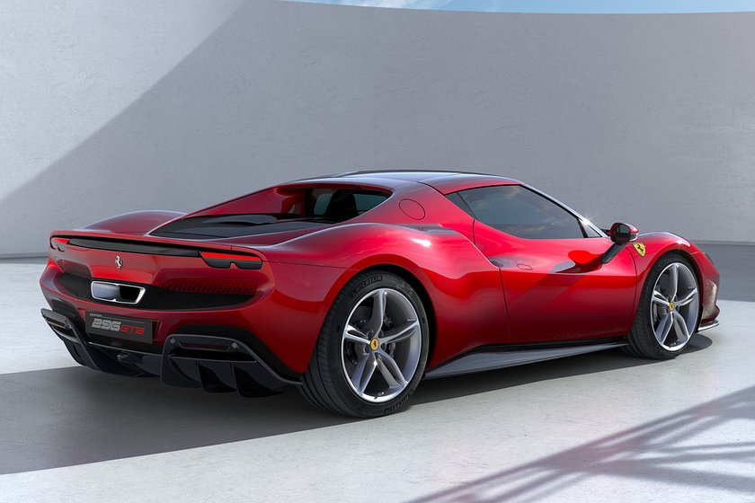 2022-2023 Ferrari 296 GTB Rear Angle View
