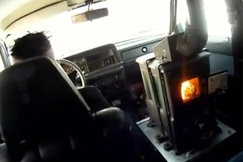 Video: A Wood Stove is a Unique Way to Heat a Volvo