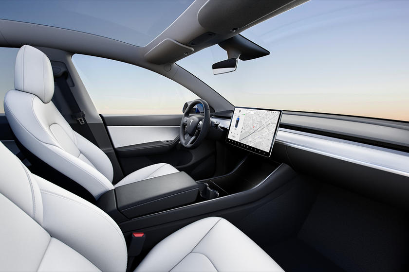 2021 Tesla Model Y Review New, White Leather Seats Tesla