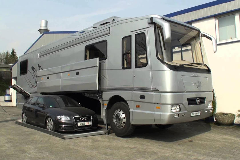 Stunning Motorhomes With Built In Garages Carbuzz