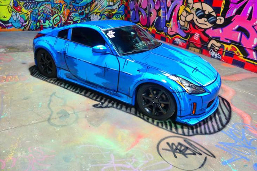 Graffiti Artist Paints Incredible Initial D Manga-Style Art Cars