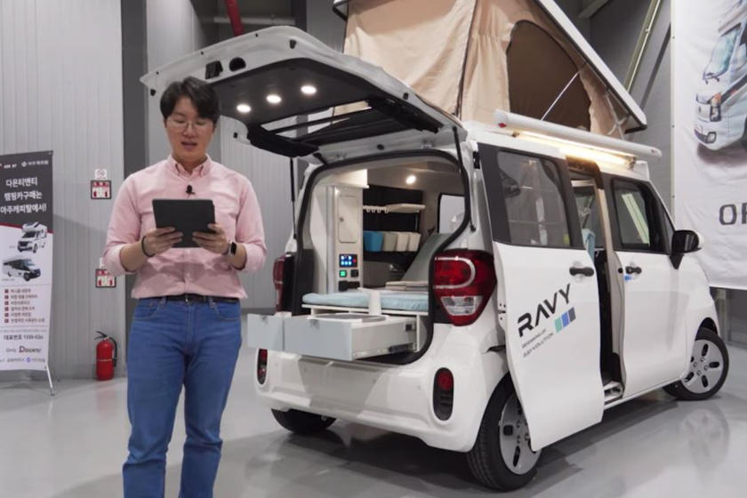 This Kia Could Be The World S Tiniest Camper Van Carbuzz