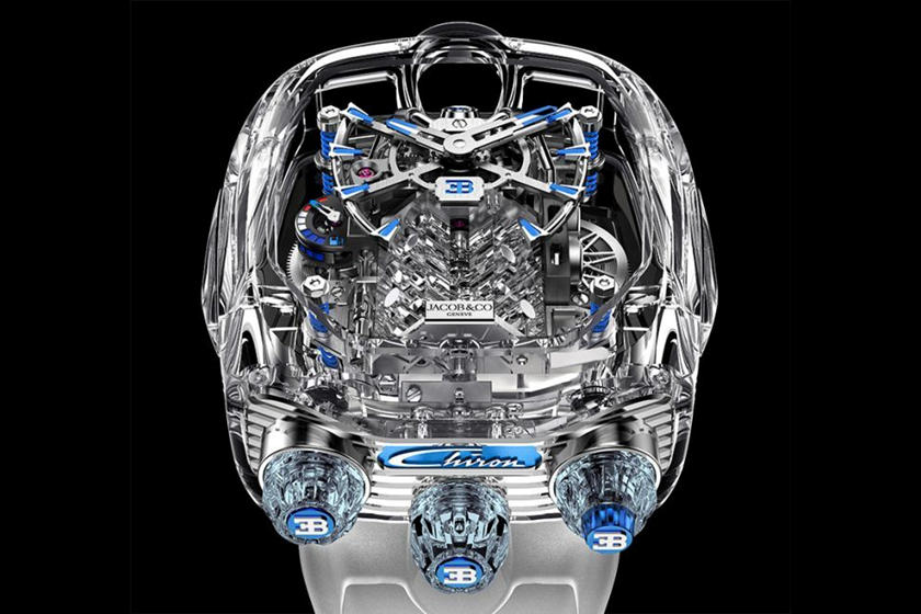 Bugatti Chiron-Inspired Watches Feature W16 Engine Block ...