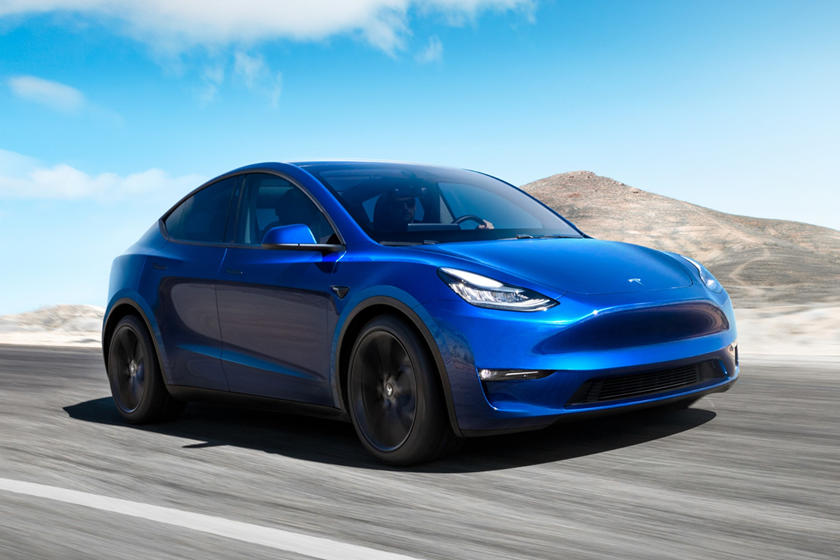 Vue avant du Tesla Model Y 2020-2021