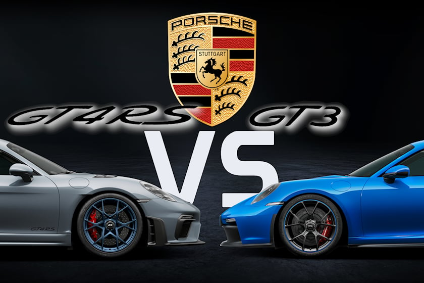 Performance Porsche Comparison: 718 Cayman GT4 RS Vs. 911 GT3 | CarBuzz