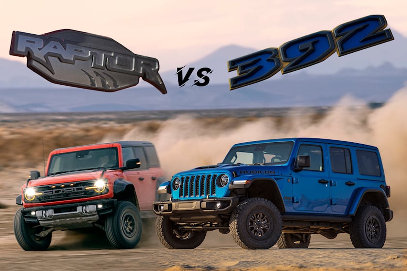 Off-Road Comparison: Ford Bronco Raptor Vs. Jeep Wrangler Rubicon 392 |  CarBuzz