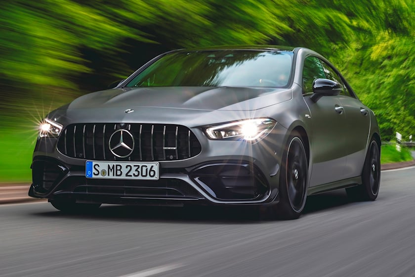2020-2022 Mercedes-Benz AMG CLA 45 Front View Driving